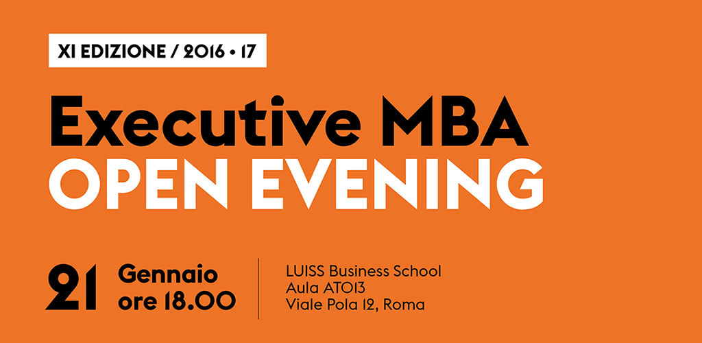 Executive MBA OPEN EVENING