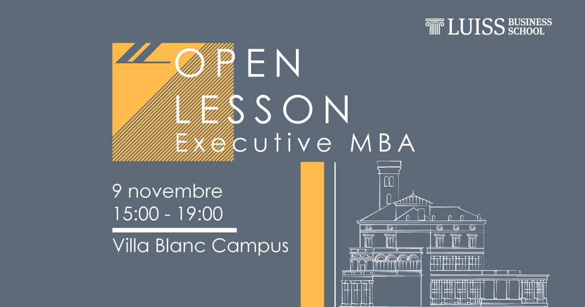 open lesson mba luiss 