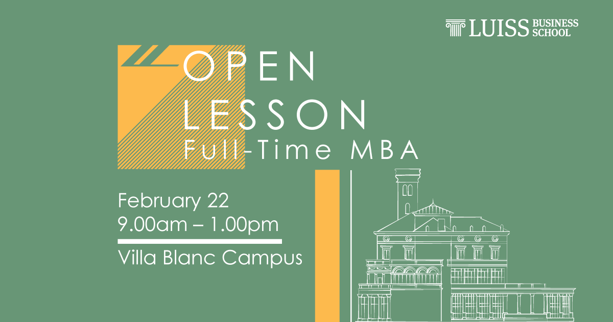 open lesson mba luiss 