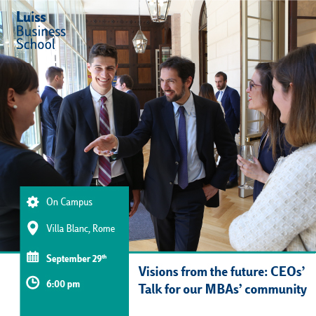 Visions from the future: CEOs’ Talk for our MBAs’ community