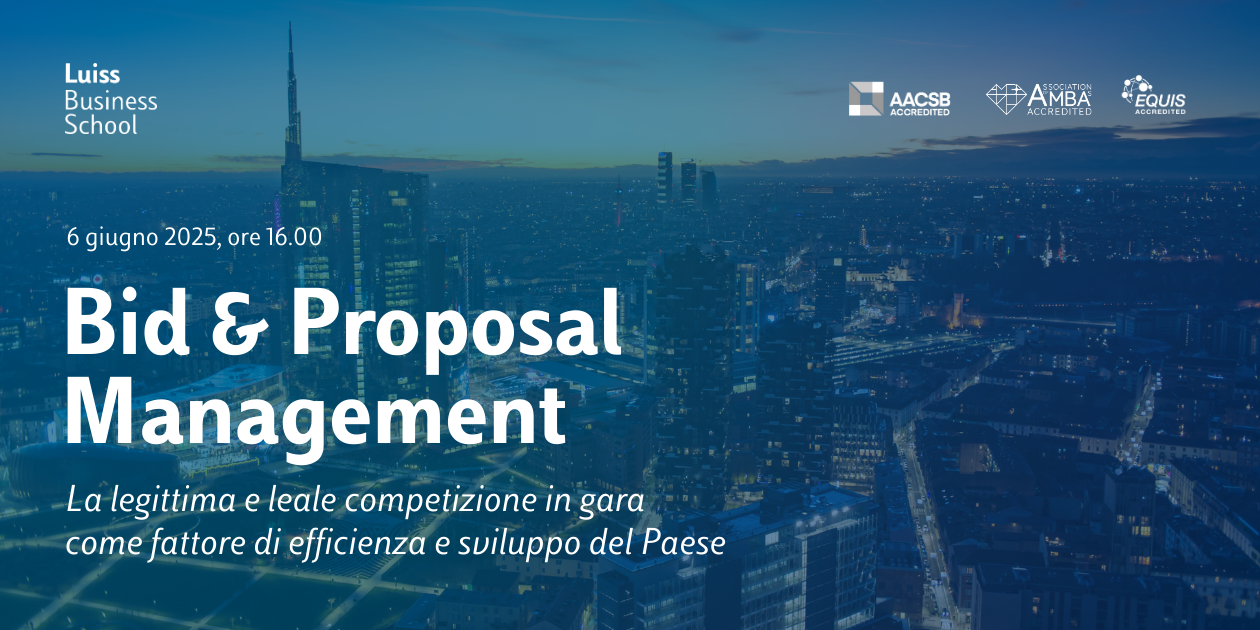 Bid and Proposal Management - Legittima e leale competizione in gara