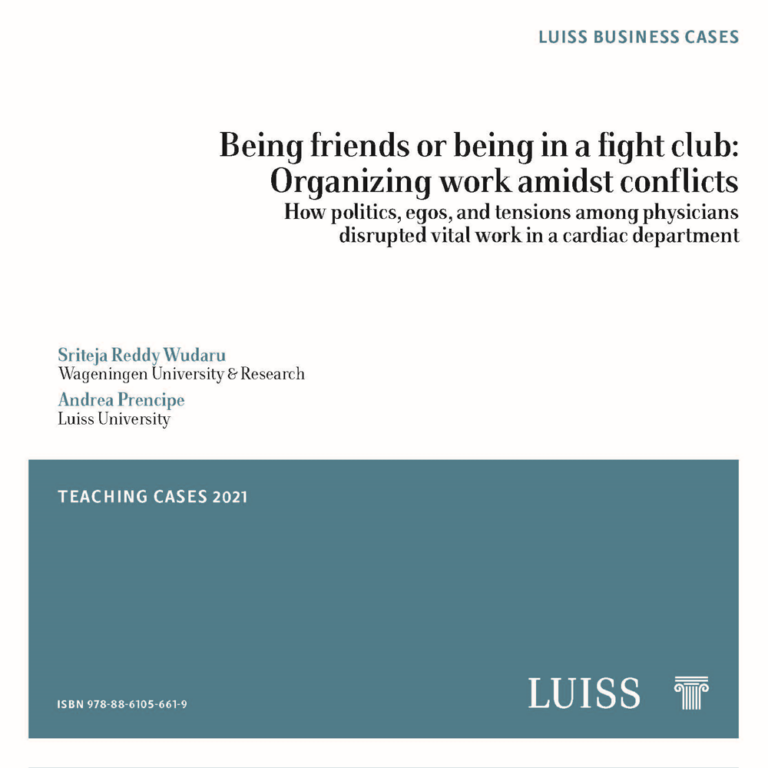 Being friends or being in a fight club: Organizing work amidst ...