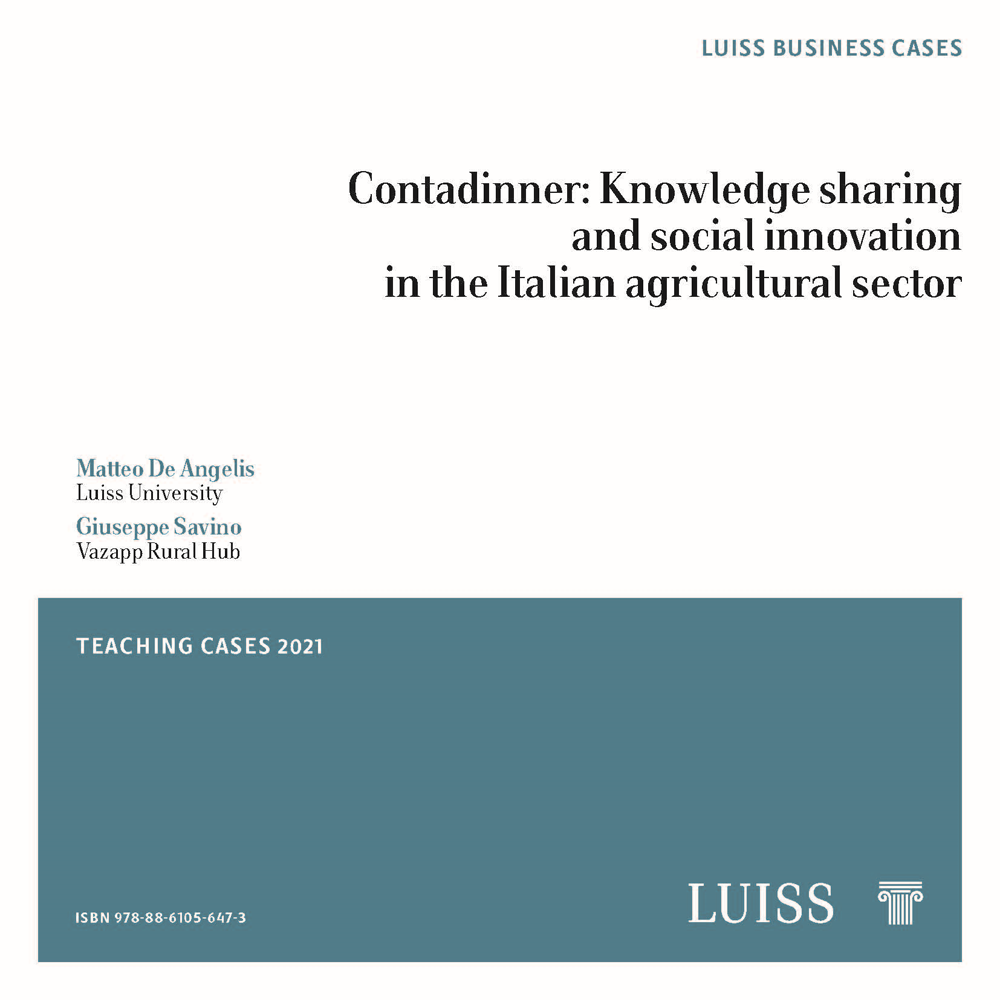 Contadinner: Knowledge sharing and social innovation in the Italian agricultural sector