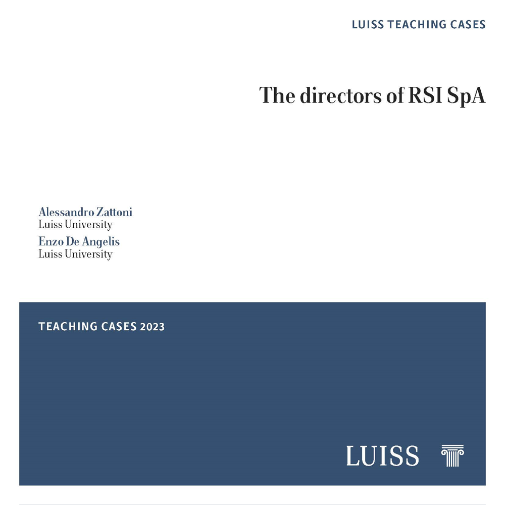 The directors of RSI SpA