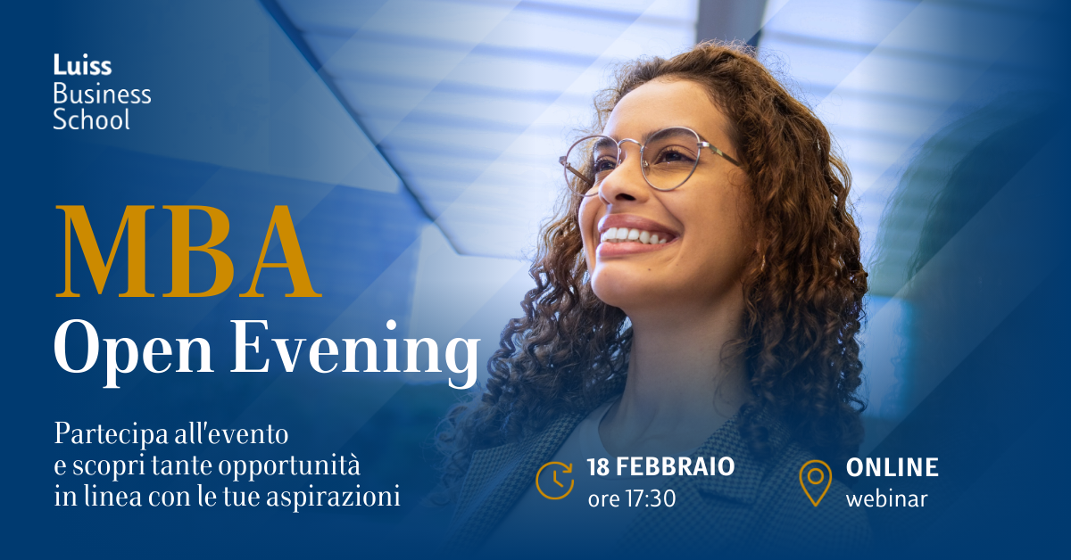 MBA Open Evening 18 febbraio 2026