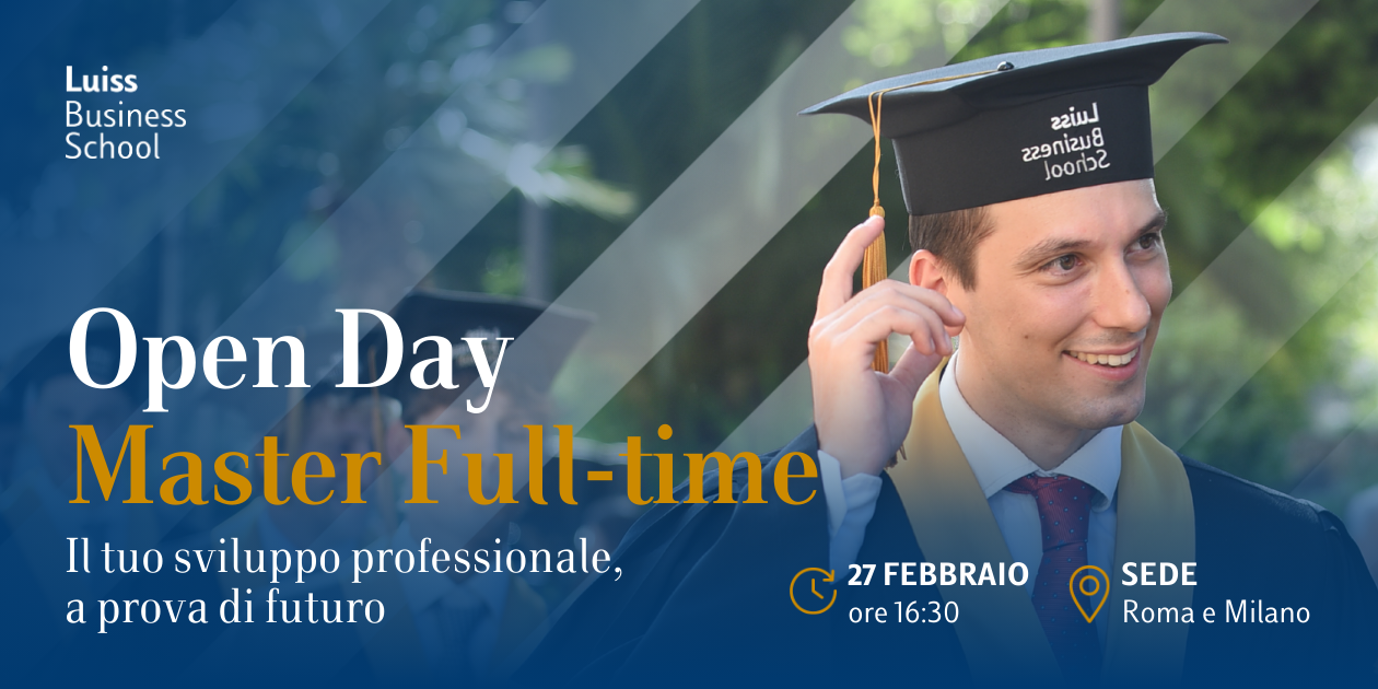Open Day Master Full-time 27 Febbraio 2026